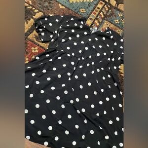 Polka Dot Black and White Dress